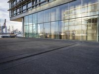 Glass Wall Reflections: Exploring the City of Hamburg