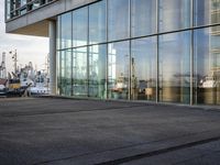 Glass Wall Reflections: Exploring the City of Hamburg