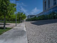 Glass Wall in Spain's Business District