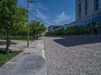 Glass Wall in Spain's Business District