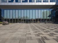 Glass Walls of an Office Building in Barcelona