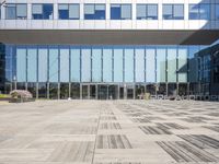 Glass Walls of an Office Building in Barcelona