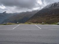 Gloomy Austrian Landscape under a Grey Sky