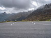 Gloomy Austrian Landscape under a Grey Sky