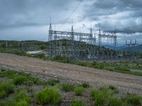 Gloomy Colorado Landscape with Power Plant