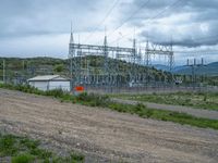 Gloomy Colorado Landscape with Power Plant