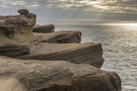 Gloomy Dawn at the Coastal Bluff