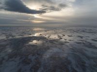 Gloomy Dawn at Salt Lake, USA