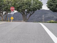 A Gloomy Day: Asphalt Road and Parking Deck