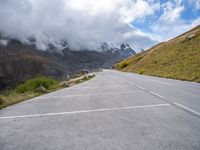 Gloomy Day in Austria: Grey Sky and Mountain Road