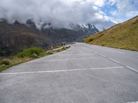 Gloomy Day in Austria: Grey Sky and Mountain Road