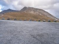 A Gloomy Day in Austria: Mountain Landscape