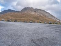 A Gloomy Day in Austria: Mountain Landscape