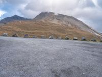 A Gloomy Day in Austria: Mountain Landscape