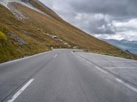 A Gloomy Day in Austria: Road and Landscape