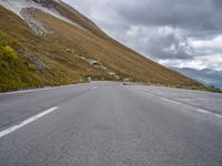 A Gloomy Day in Austria: Road and Landscape