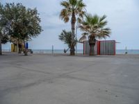 Gloomy Day in Barcelona: Concrete Coastline