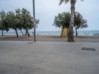 A Gloomy Day in Barcelona, Spain: Beach View