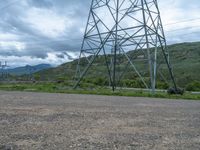 Gloomy Day in Colorado Landscape: Power Plant View