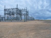 Gloomy Day in Colorado: Power Plant Landscape