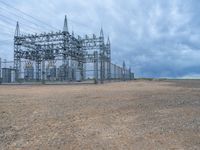 Gloomy Day in Colorado: Power Plant Landscape