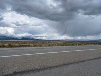 A Gloomy Day on a Rural Road in Colorado