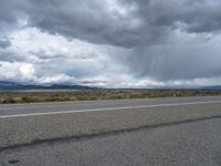 A Gloomy Day on a Rural Road in Colorado