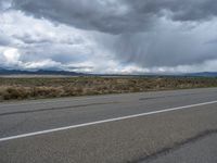 A Gloomy Day on a Rural Road in Colorado