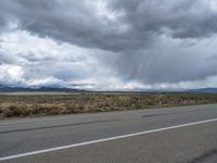 A Gloomy Day on a Rural Road in Colorado