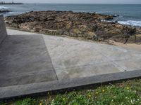 Gloomy Day in Porto: Coastal View of Concrete Structures