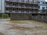 Gloomy Day in Porto: Cobblestone Residential Area