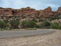 A Gloomy Day in Utah's Red Rock Landscape