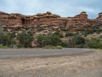 A Gloomy Day in Utah's Red Rock Landscape