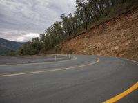 Gloomy Day on the Road: A Serene Landscape