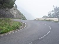 Gloomy Day on the Roads of Tenerife, Spain