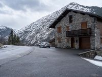 Gloomy Day in Rural Landscape in the French Alps