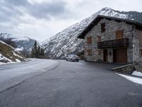 Gloomy Day in Rural Landscape of the French Alps