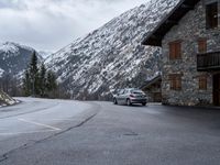 Gloomy Day in Rural Landscape of the French Alps