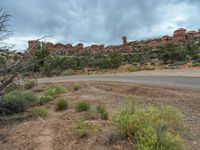 Gloomy Day in Utah's Red Rock Canyon