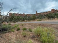 Gloomy Day in Utah's Red Rock Canyon