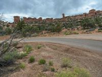 Gloomy Day in Utah's Red Rock Canyon