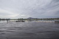 Gloomy Grey Sky Over the Water