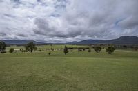 Gloomy Highland Landscape with Grey Sky