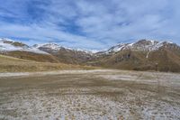 Gloomy Italian Landscape with Grey Sky and Mountains 001