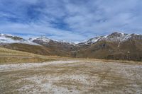 Gloomy Italian Landscape with Grey Sky and Mountains 003