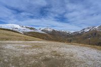 Gloomy Italian Landscape: Grey Sky and Mountains 004