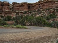 Gloomy Landscape in Utah: Grey Sky and Gravel Roads