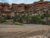 Gloomy Landscape in Utah: Grey Sky and Gravel Roads