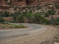 Gloomy Landscape in Utah: Grey Sky and Gravel Roads