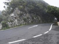 Gloomy Tenerife Spain Road Asphalt